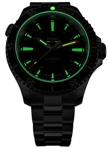 Traser H3 Watch P67 Diver Automatic Black Bracelet