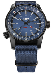 Traser H3 Watch P68 Pathfinder GMT Blue 109034