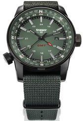 Traser H3 Watch P68 Pathfinder GMT Green 109035