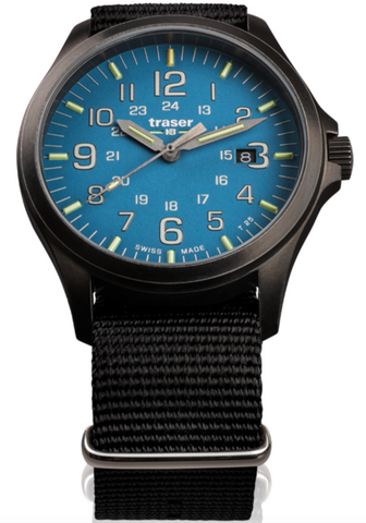 Traser H3 Watches Active Lifestyle P67 Officer Pro GunMetal SkyBlue 108647