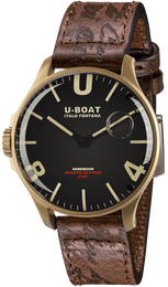 U-Boat Watch Darkmoon 44 Black IP Bronze 8467/B