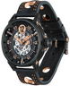 B.R.M Watch V6-44-SA-N-SQ-A5N Black Skeleton Dial.