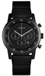 Wena By Sony Watch Chronograph Black Pro Black WNWHWC01BB.AE/WNWB11BB.AE