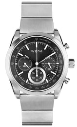 Wena By Sony Watch Chronograph Solar Silver Pro Silver WNWHCS01BS.AE/WNWB11BS.AE