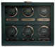 WOLF Watch Winder British Racing Green 6 Piece 792441