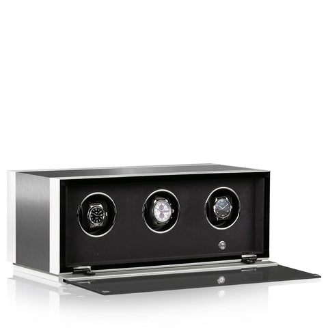 Chronovision Watch Winder Ambiance III Alu White Silk