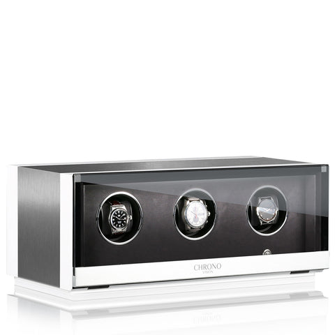 Chronovision Watch Winder Ambiance III Alu White Silk