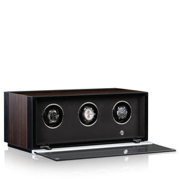 Chronovision Watch Winder Ambiance III Ebony Silk Black Silk