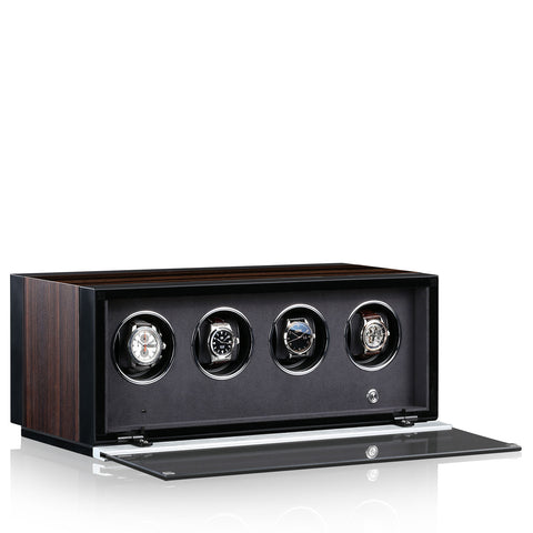 Chronovision Watch Winder Ambiance IV Ebony Silk Black Silk