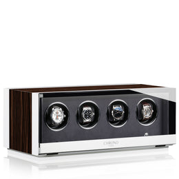 Chronovision Watch Winder Ambiance IV Ebony Silk White Silk