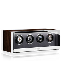 Chronovision Watch Winder Ambiance IV Ebony Silk White Silk