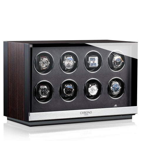 Chronovision Watch Winder Ambiance VIII Ebony Silk Black Silk