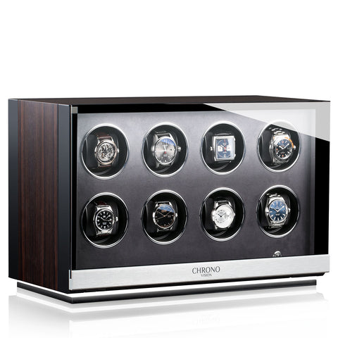 Chronovision Watch Winder Ambiance VIII Ebony Silk Black Silk