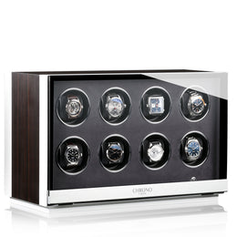 Chronovision Watch Winder Ambiance VIII Ebony Silk White Silk