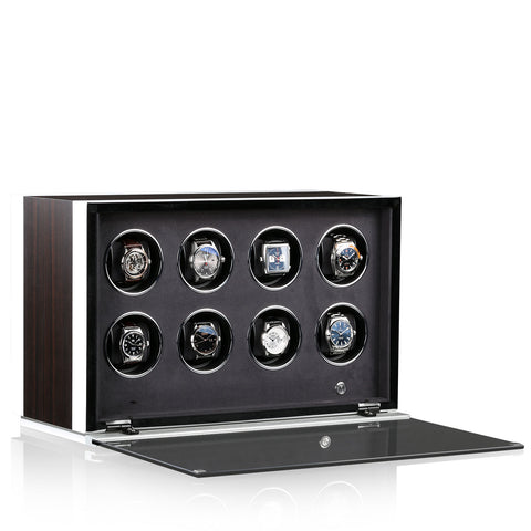 Chronovision Watch Winder Ambiance VIII Ebony Silk White Silk 70050-153.18.12