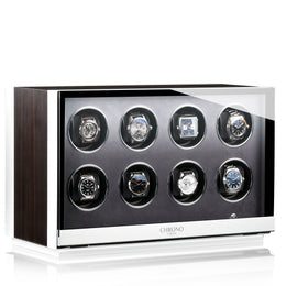 Chronovision Watch Winder Ambiance VIII Ebony Silk White Silk