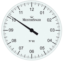 MeisterSinger Wall Clock 35cm White WU01