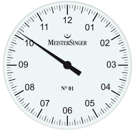 MeisterSinger Wall Clock 35cm White WU01
