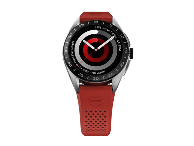 TAG Heuer Watch Connected Calibre E4 45 Red Rubber