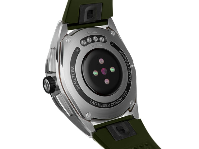 TAG Heuer Watch Connected Calibre E4 45 Khaki Rubber