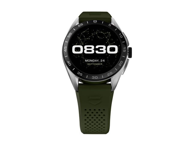 TAG Heuer Watch Connected Calibre E4 45 Khaki Rubber