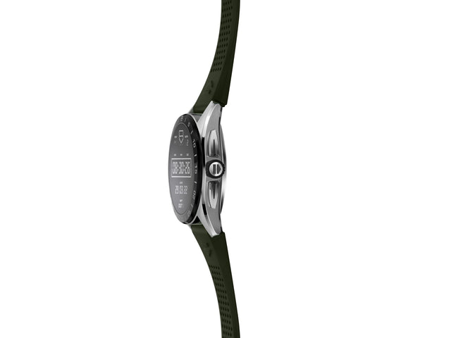 TAG Heuer Watch Connected Calibre E4 45 Khaki Rubber