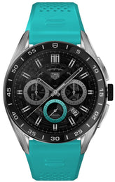 TAG Heuer Watch Connected Calibre E4 45 Light Blue Rubber SBR8A10.BT6268.
