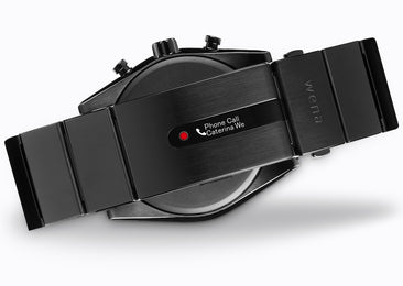 Wena Watch Wrist Pro With Black Solar Chronograph Face
