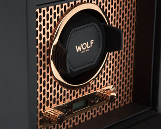 WOLF Watch Winder Axis Single With Storage Copper