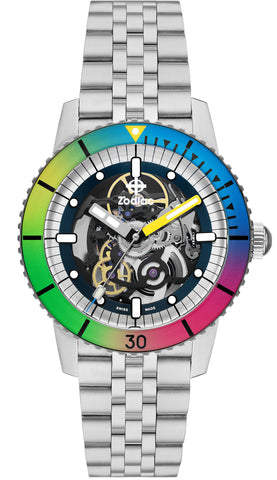 Zodiac Watch Super Sea Wolf Skeleton 6-15 Limited Edition ZO9298
