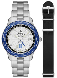 Zodiac Watch Super Sea Wolf World Time GMT Pan Am ZO9412