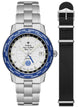Zodiac Watch Super Sea Wolf World Time GMT Pan Am ZO9412