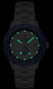 Zodiac Watch Super Sea Wolf World Time GMT Pan Am D