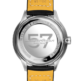 Breitling Watch Superocean Heritage 57 Black Leather Folding Clasp