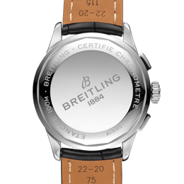 Breitling Watch Premier Chronograph 42 Black Croco Tang