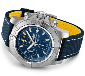Breitling Watch Avenger Chronograph 45 Blue Leather Tang Type