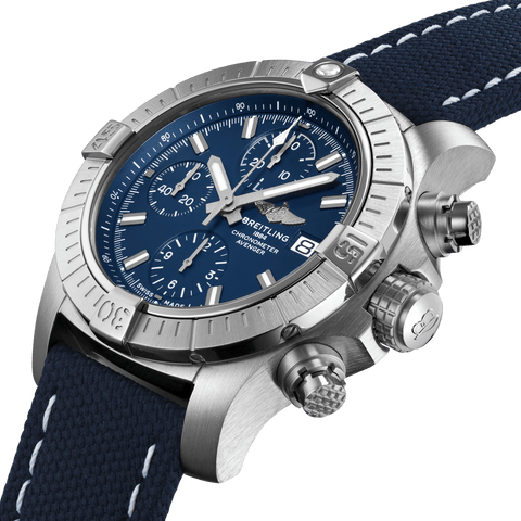 Breitling Watch Avenger Chronograph 43 Leather Tang Type