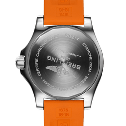 Breitling Watch Superocean Automatic 36 Orange Diver Pro Tang Type