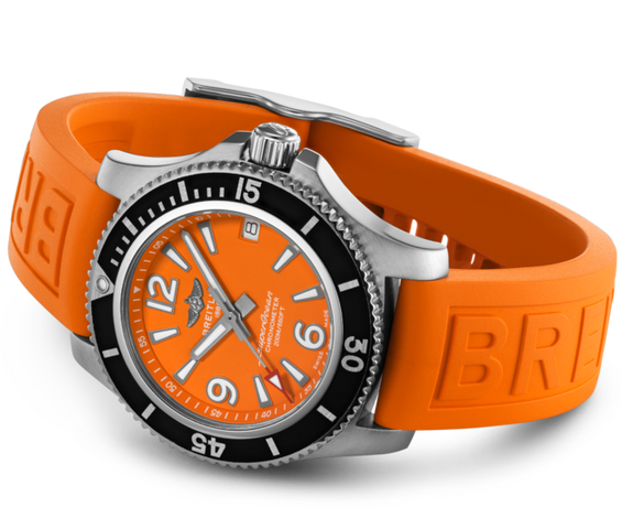 Breitling Watch Superocean Automatic 36 Orange Diver Pro Tang Type