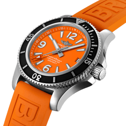 Breitling Watch Superocean Automatic 36 Orange Diver Pro Tang Type