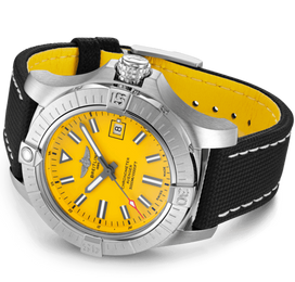 Breitling Watch Avenger Automatic 45 Seawolf Leather Folding Clasp D