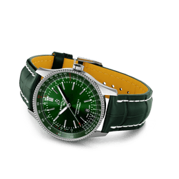 Breitling Watch Navitimer 1 Automatic 41 Green Croc Folding Clasp