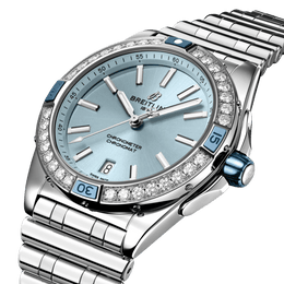 Breitling Super Chronomat Automatic 38 Iced Blue Bracelet Watch