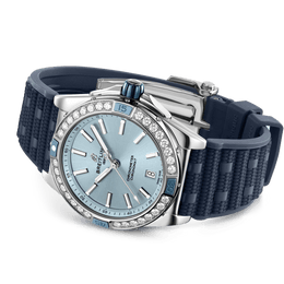 Breitling Super Chronomat Automatic 38 Iced Blue Rubber Watch