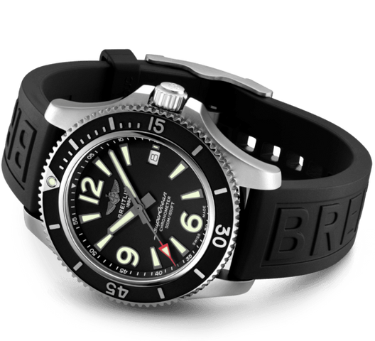 Breitling Watch Superocean Automatic 42 Black Diver Pro III Tang Type