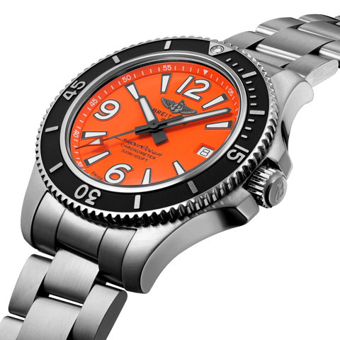 Breitling Watch Superocean Automatic 42 Orange Professional III