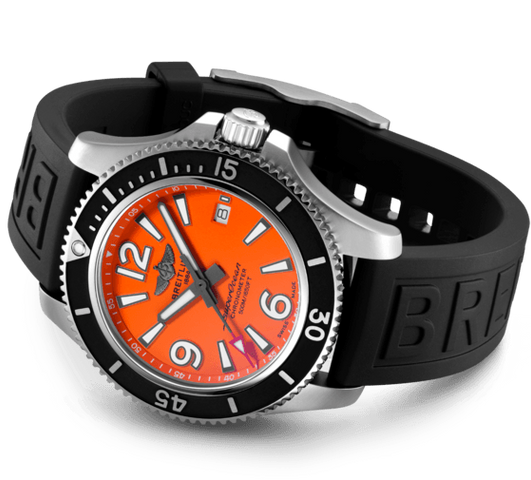 Breitling Watch Superocean Automatic 42 Orange Diver Pro III Tang Type