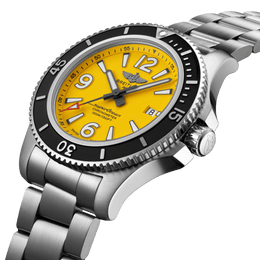 Breitling Watch Superocean Automatic 44 Yellow Steel Bracelet