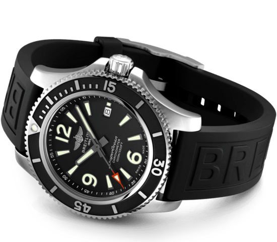 Breitling Watch Superocean Automatic 44 Black Diver Pro III Tang Type