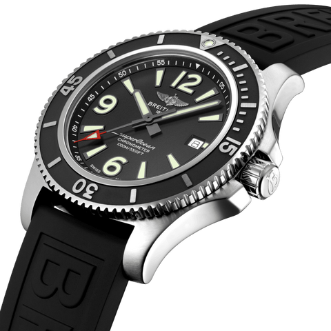 Breitling Watch Superocean Automatic 44 Black Diver Pro III Tang Type